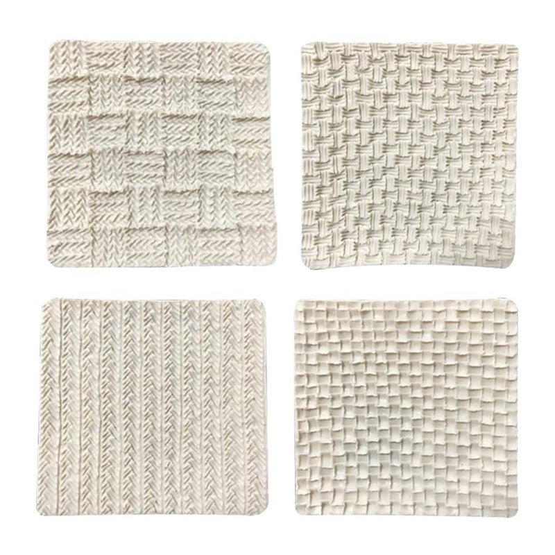 KOOTIPS Fondant Impression Mat, Sweater Texture Design Silicone Cake Decorating Supplies for Cupcake Wedding Cake Decoration - Image 1